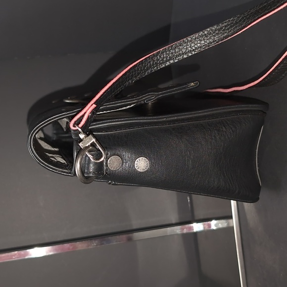 Steve Madden Women's Black Studded Leather Satchel/Crossbody Bag. - Picture 4 of 13